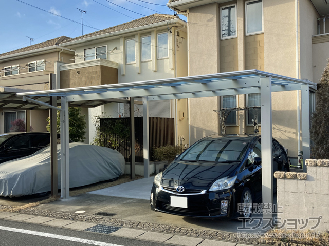 愛知県名古屋市ののカーポート エフルージュ ツイン FIRST 積雪〜20cm対応 施工例