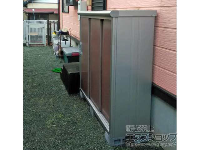 神奈川県鎌倉市のの物置・屋外倉庫 エスモ 一般型 1797×520×1501 ESE-1805E-MR 施工例