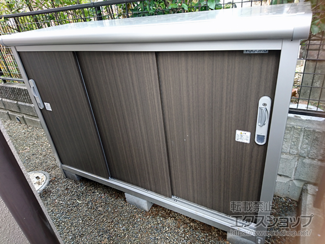 神奈川県厚木市のの物置・屋外倉庫 エスモ 一般型 1650×520×1101 ESE-1605Y-DW 施工例