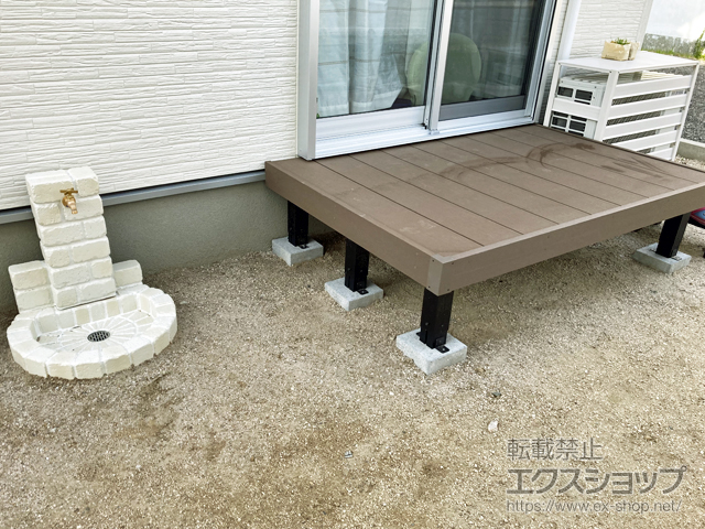 愛知県西尾市ののウッドデッキ マージウッドデッキ 施工例