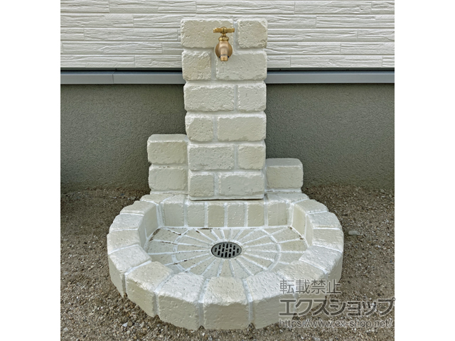 愛知県西尾市のの立水栓・ガーデンシンク 立水栓ユニット サークルタイプ #04 施工例