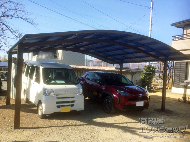 山梨県笛吹市ののカーポート レイナツインポートグラン　積雪〜20cm対応 施工例