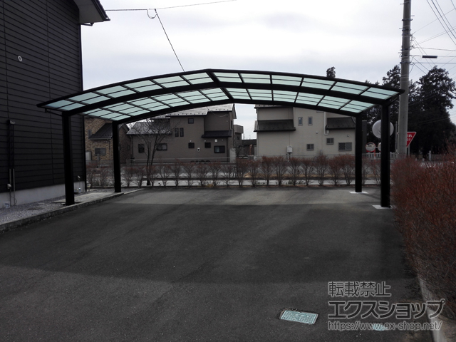 茨城県古河市ののカーポート レイナトリプルポートグラン　積雪〜20cm対応 施工例