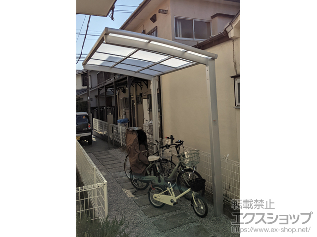 東京都杉並区ののサイクルポート・駐輪場 ネスカRミニ (ラウンドスタイル) 積雪〜20cm対応 施工例