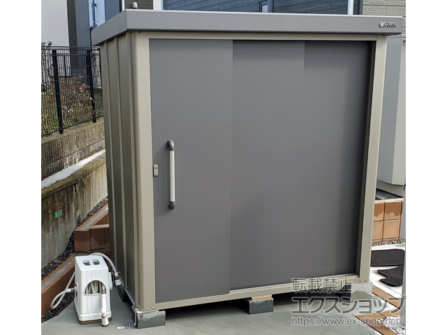 福島県東白川郡棚倉町のの物置・屋外倉庫 エスケーエイト SK8-70 一般型 1800×1200×1940 SK8-70-GK 施工例