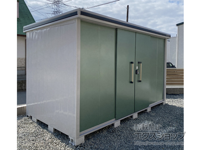 静岡県富士宮市のの物置・屋外倉庫 エルモ 一般型 3620×1870×2118（LMD-3618） LMD-3618-EG 施工例