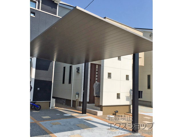 兵庫県川西市ののカーポート カーポートSC 積雪〜20cm対応 施工例