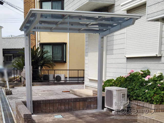 千葉県八千代市ののサイクルポート・駐輪場 フーゴFミニ (フラットスタイル) 積雪〜20cm対応 施工例