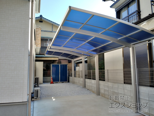 熊本県熊本市ののカーポート プレシオスポート 積雪〜20cm対応 施工例
