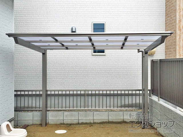 愛知県一宮市ののサイクルポート・駐輪場 ネスカFミニ (フラットスタイル) 積雪〜20cm対応 施工例