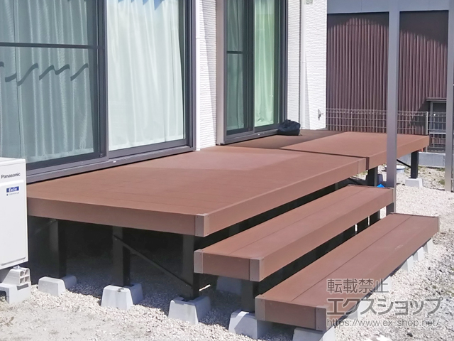 佐賀県小城市ののウッドデッキ リウッドデッキ 200 施工例