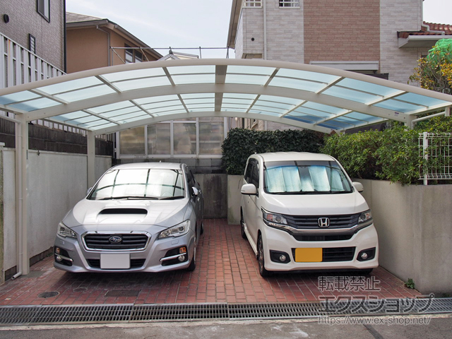 兵庫県神戸市ののカーポート レイナツインポートグラン　積雪〜20cm対応 施工例