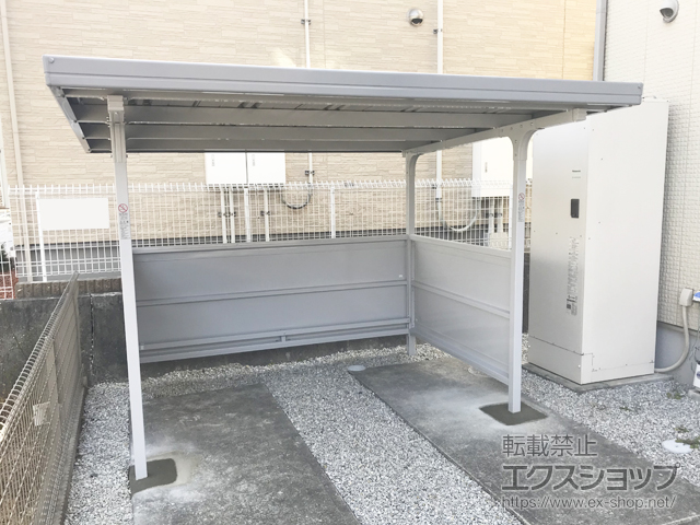 静岡県掛川市ののサイクルポート・駐輪場 イナバ自転車置場 BFタイプ 独立タイプ 一般型（BF-24） 施工例