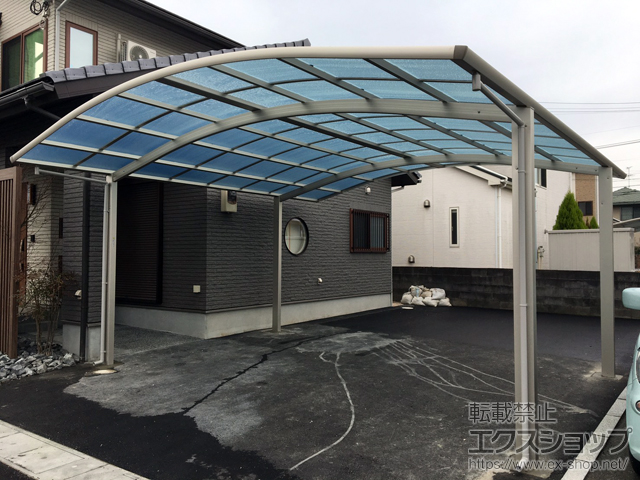 福岡県直方市ののカーポート レイナツインポートグラン　積雪〜20cm対応 施工例