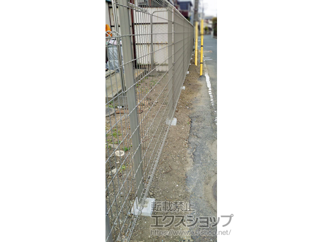 東京都足立区ののフェンス・柵 ハイグリッドフェンスN8型 フリーポールタイプ 施工例