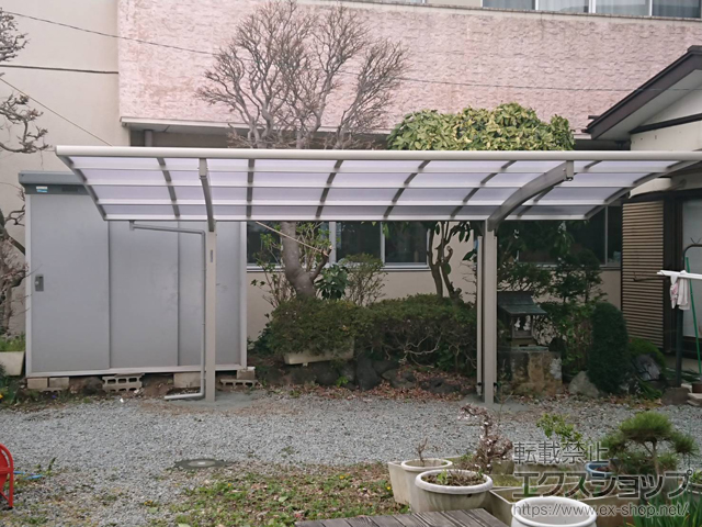 山梨県富士吉田市ののカーポート プレシオスポート 積雪〜20cm対応 施工例