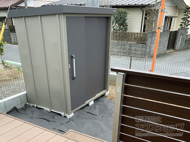 埼玉県日高市のの物置・屋外倉庫 エスケーエイト SK8-70 一般型 1800×1200×1940 SK8-70-GK 施工例