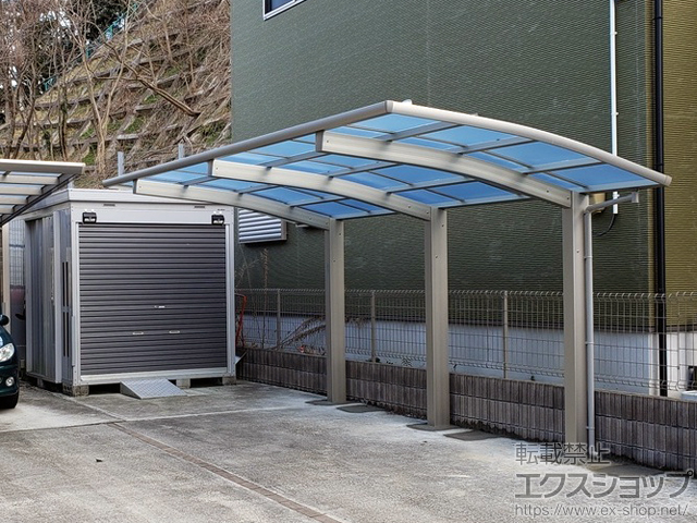 宮城県石巻市ののカーポート レイナポートグラン50 積雪〜50cm対応 施工例