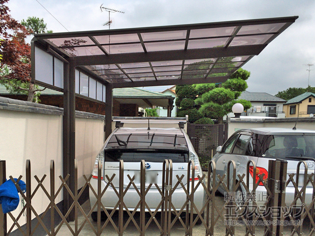 東京都町田市ののフェンス・柵、カーポート フーゴF (フラットスタイル) 積雪〜20cm対応 施工例