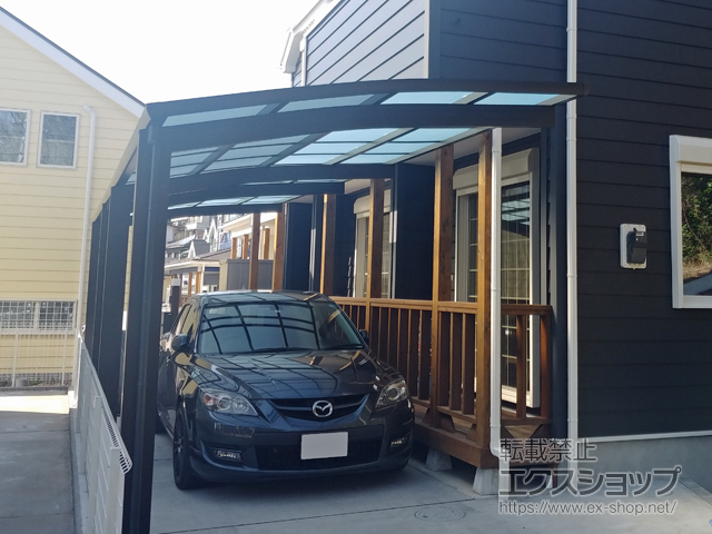 東京都町田市ののカーポート レイナポートグラン 縦連棟　積雪〜20cm対応 施工例