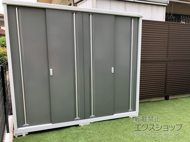 奈良県北葛城郡河合町のの物置・屋外倉庫 シンプリー 一般型 2160×755×1903 MJX-217E-PG 施工例