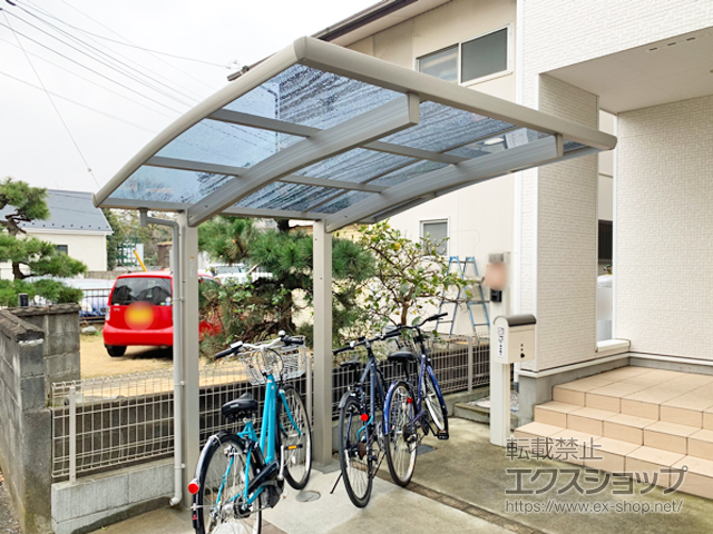 神奈川県藤沢市ののサイクルポート・駐輪場 プレシオスポート ミニ 積雪〜20cm対応 施工例