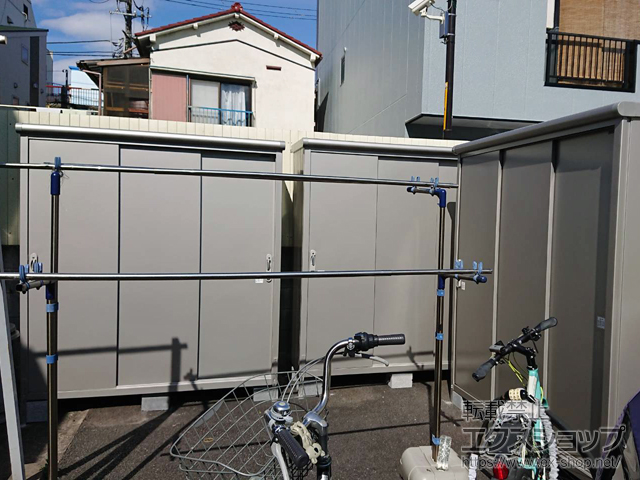 東京都墨田区のの物置・屋外倉庫 エスモ 一般型 1797×650×1959 ESE-1806A-SS 施工例