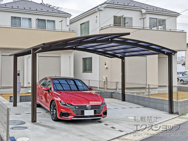 千葉県松戸市ののカーポート レイナポートグラン M合掌　積雪〜20cm対応 施工例