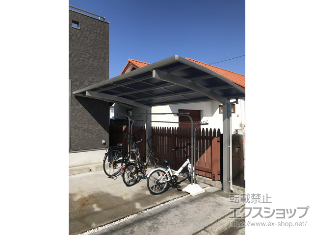 愛媛県松山市ののカーポート プレシオスポート 積雪〜20cm対応 施工例