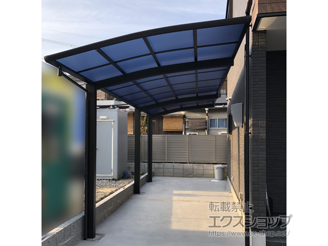 大阪府寝屋川市ののカーポート レイナポートグラン 延長　積雪〜20cm対応 施工例