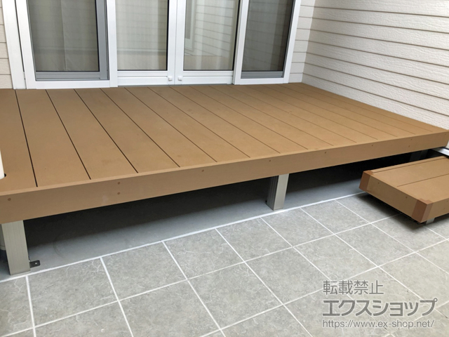 岐阜県岐阜市ののウッドデッキ マージウッドデッキ 施工例