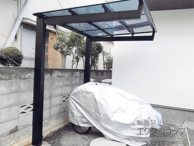 愛媛県松山市ののサイクルポート・駐輪場 ニューマイリッシュミニ 通常勾配 前上がり 施工例