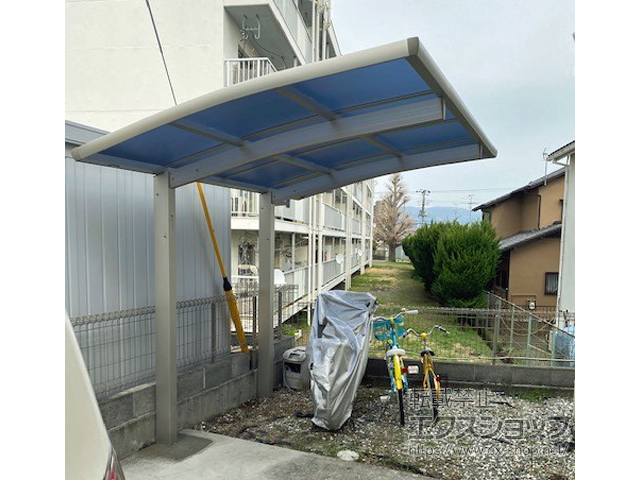 静岡県沼津市ののサイクルポート・駐輪場 レイナポートグランミニ 積雪〜20cm対応 施工例