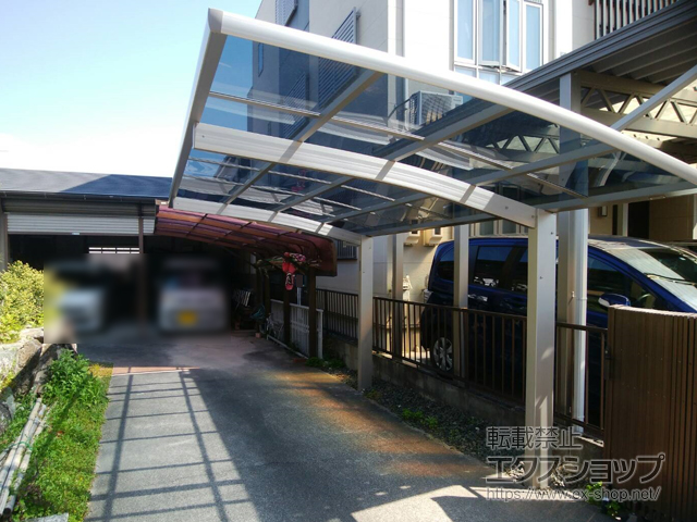 愛知県安城市ののカーポート プレシオスポート 積雪〜20cm対応 施工例