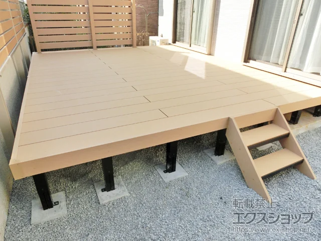 千葉県松戸市ののフェンス・柵・塀、ウッドデッキ リウッドデッキ 200 施工例