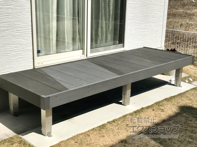 福島県いわき市ののウッドデッキ リウッドデッキ 200 施工例