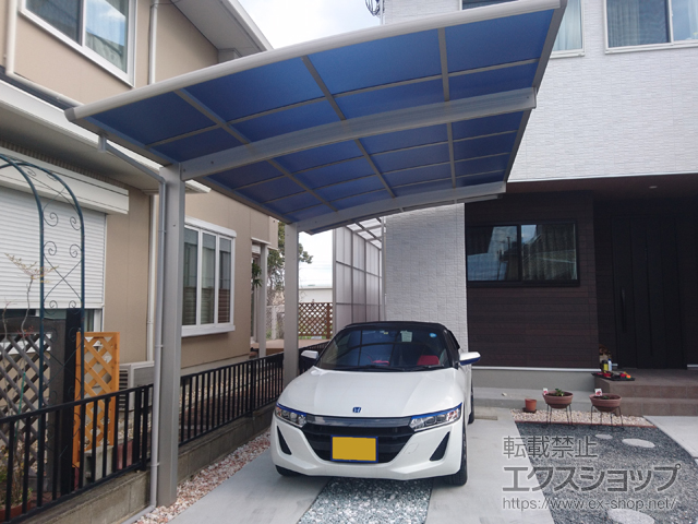 滋賀県守山市ののカーポート プレシオスポート 積雪〜20cm対応 施工例