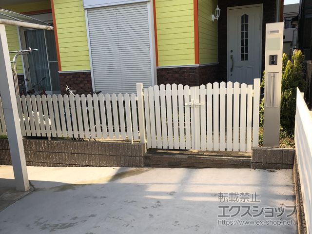 愛知県愛知郡東郷町ののフェンス・柵 レスティンフェンス7型 自由柱施工 施工例