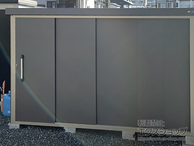 鹿児島県薩摩川内市のの物置・屋外倉庫 エスケーエイト SK8-180 一般型 3000×2000×1940 SK8-180-GK 施工例