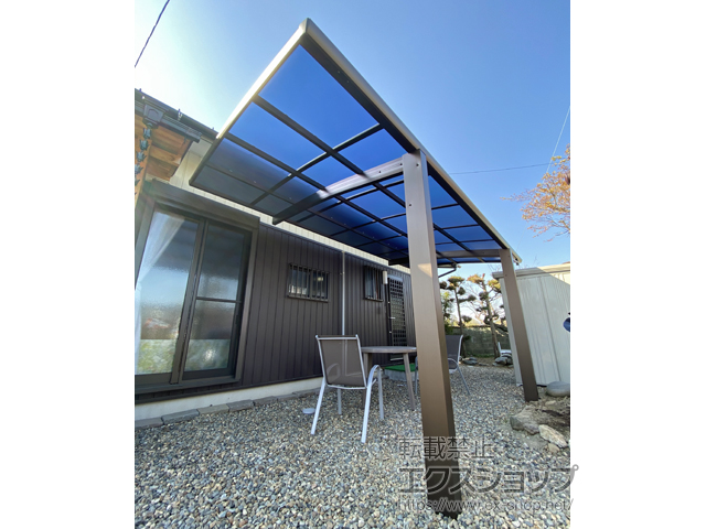 岐阜県岐阜市ののカーポート プレシオスポート 積雪〜20cm対応 施工例