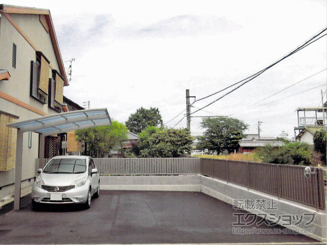 香川県仲多度郡琴平町ののフェンス・柵 フェンスAB TS2型 縦スリット2 フリーポールタイプ 施工例