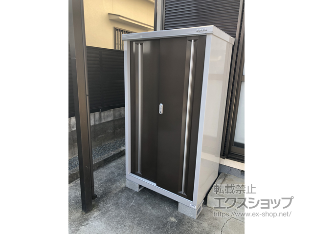 兵庫県三木市のの物置・屋外倉庫 シンプリー 一般型 900×615×1603 MJX-096DP-TB 施工例