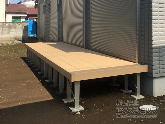 栃木県小山市ののウッドデッキ リウッドデッキ 200 施工例