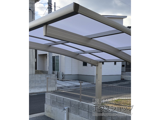 愛媛県東温市ののサイクルポート・駐輪場 プレシオスポート ミニ 積雪〜20cm対応 施工例