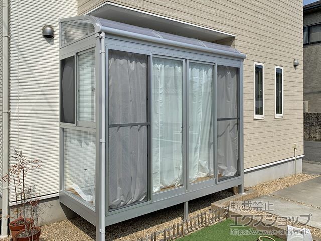 三重県鈴鹿市ののテラス囲い・サンルーム サニージュ R型 床納まり ランマ無 積雪〜20cm対応 施工例