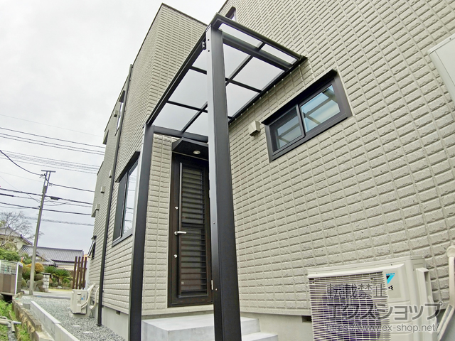 静岡県裾野市ののテラス屋根 フーゴF 独立テラスタイプ 単体 積雪〜20cm対応 施工例