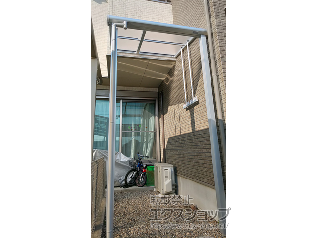 岐阜県岐阜市ののテラス屋根 ソラリア R型 テラスタイプ 単体 積雪〜20cm対応 施工例