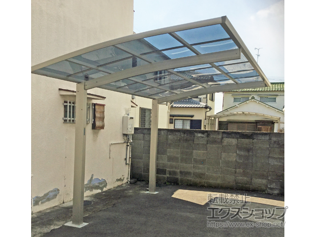 大阪府岸和田市ののカーポート プレシオスポート 積雪〜20cm対応 施工例