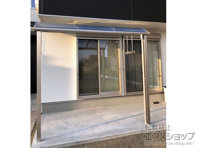 岐阜県羽島市ののテラス屋根 ソラリア R型 テラスタイプ 単体 積雪〜20cm対応 施工例