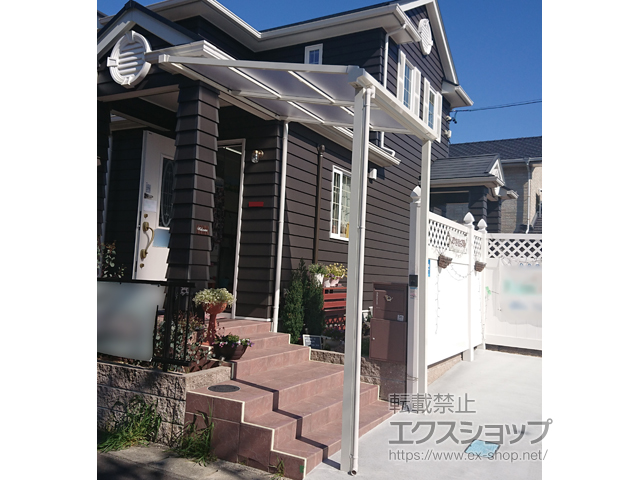 三重県志摩市ののテラス屋根 ソラリア F型 テラスタイプ 単体 積雪〜20cm対応 施工例